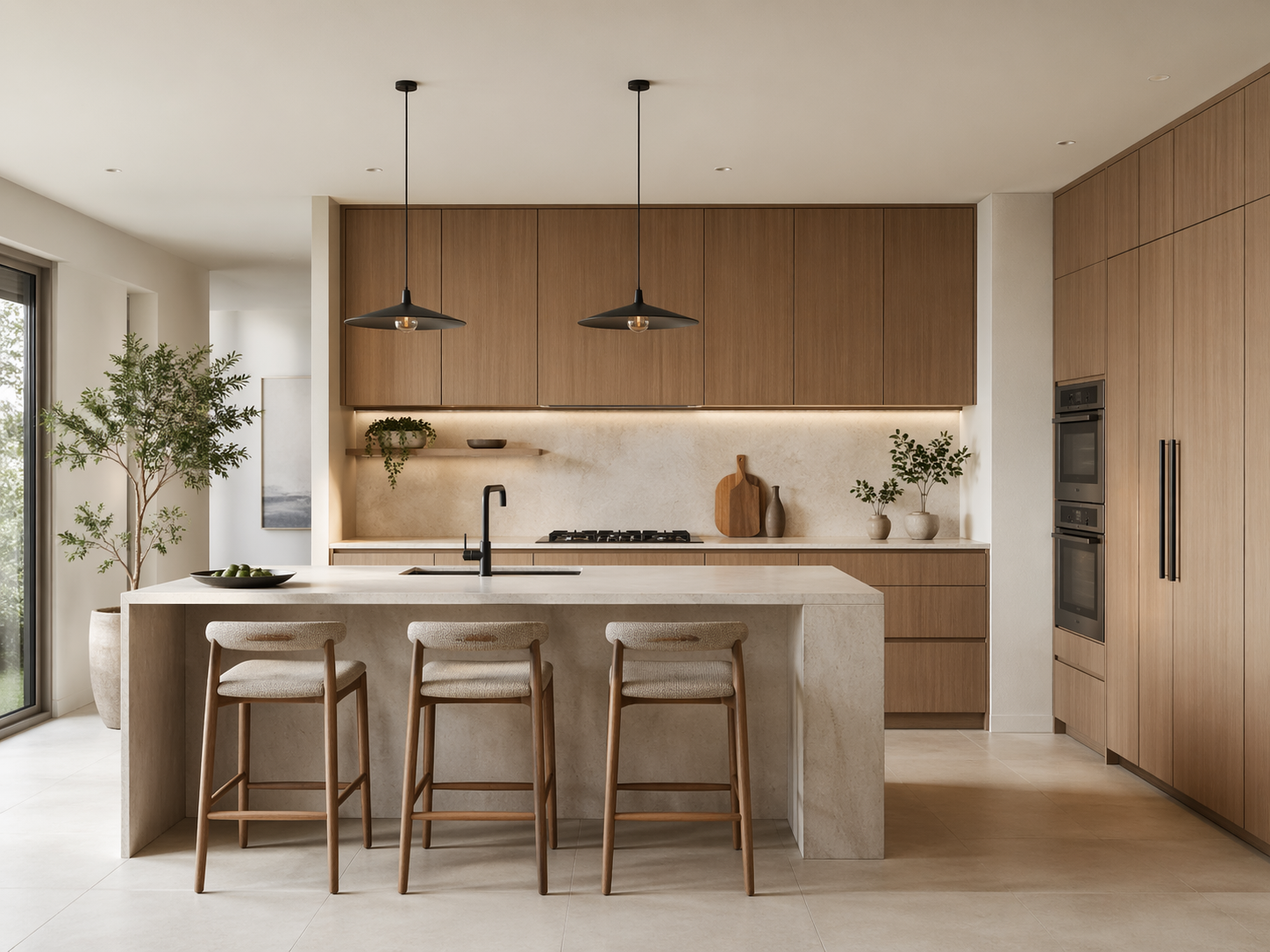 Kitchen concept supporting renovation, fit-out, furniture, and cost-direction workflows.